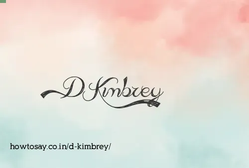 D Kimbrey