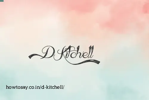 D Kitchell