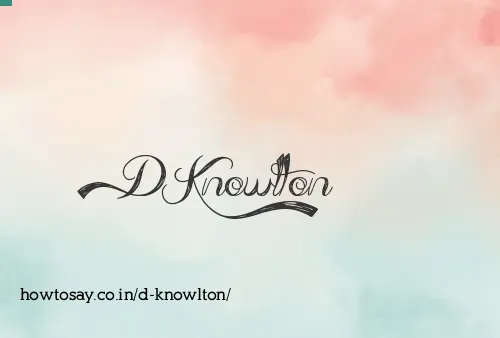 D Knowlton