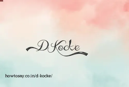 D Kocke