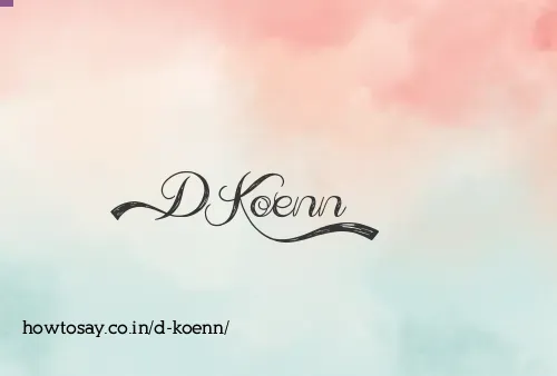 D Koenn