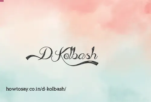 D Kolbash