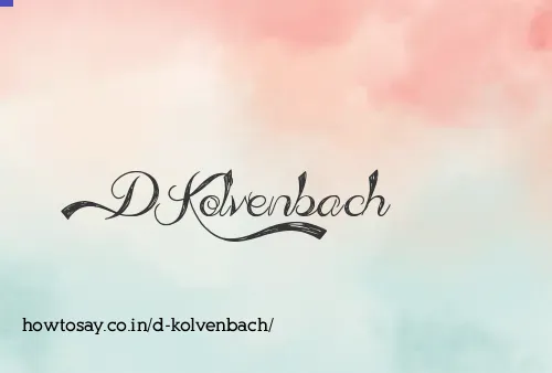 D Kolvenbach