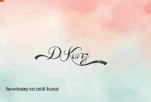 D Kunz