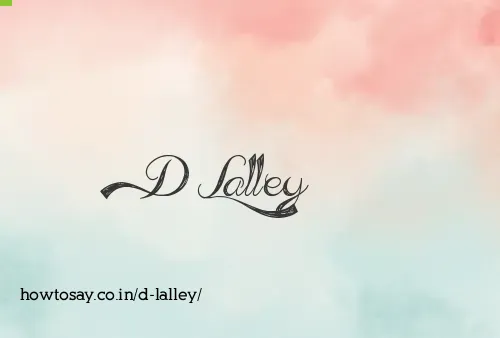 D Lalley