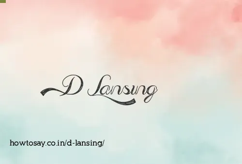 D Lansing