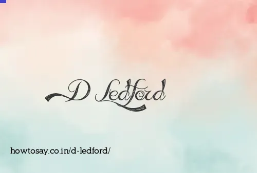 D Ledford