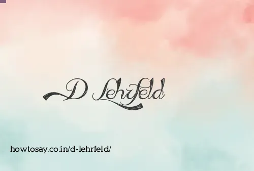 D Lehrfeld