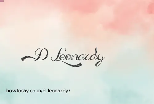 D Leonardy