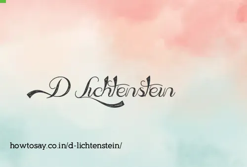 D Lichtenstein