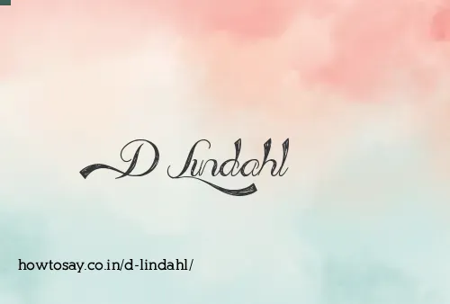D Lindahl