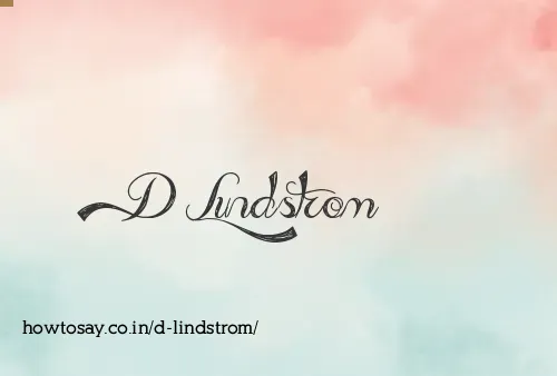D Lindstrom