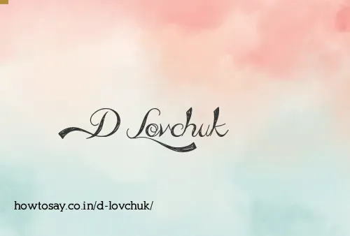 D Lovchuk