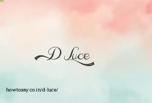 D Luce