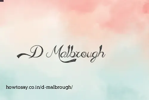 D Malbrough