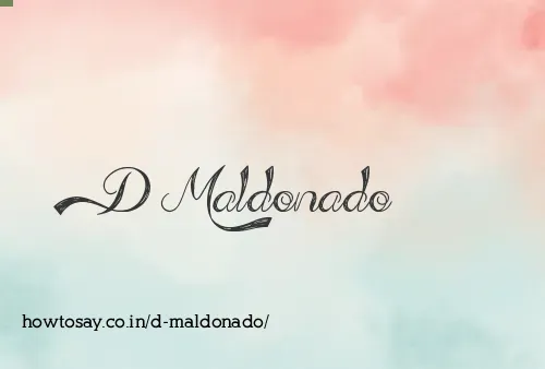 D Maldonado