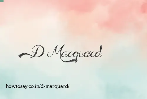 D Marquard