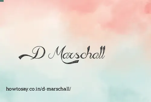 D Marschall