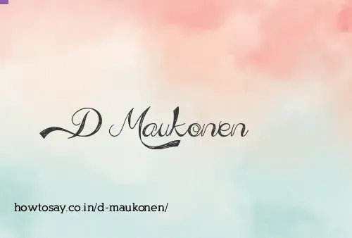D Maukonen