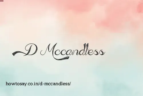D Mccandless