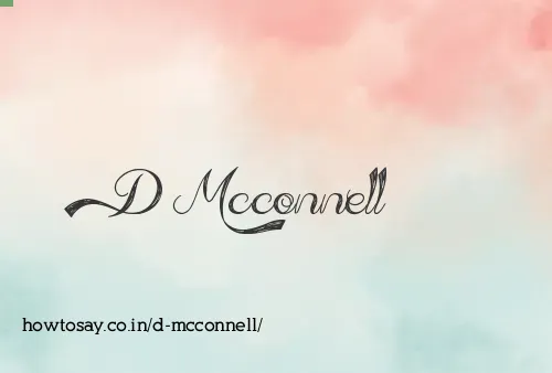 D Mcconnell