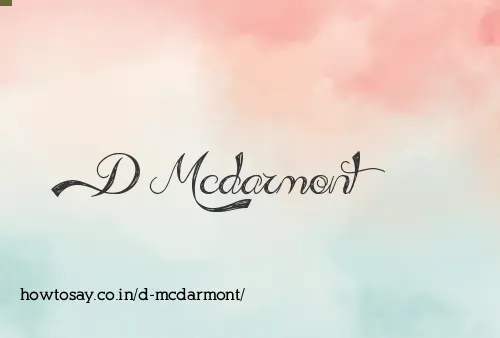 D Mcdarmont