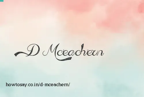 D Mceachern