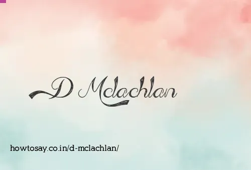 D Mclachlan