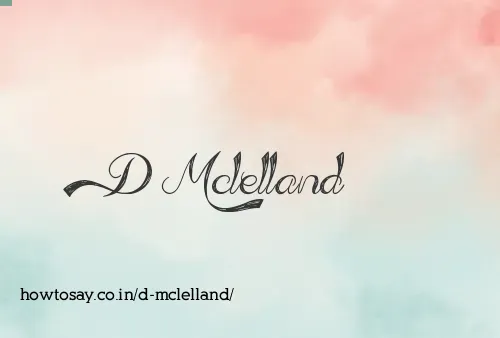 D Mclelland