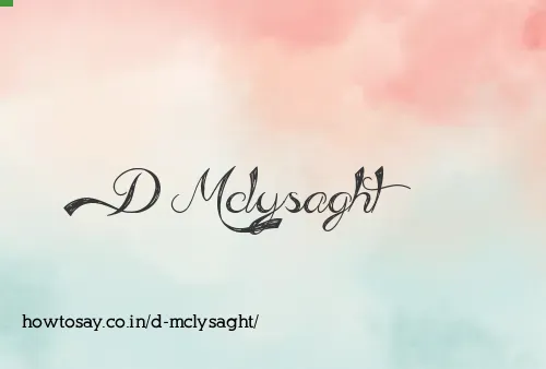 D Mclysaght
