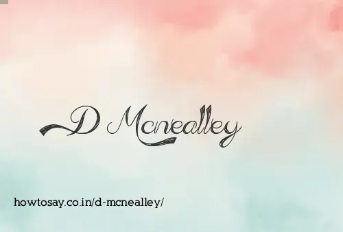 D Mcnealley