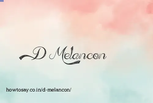D Melancon