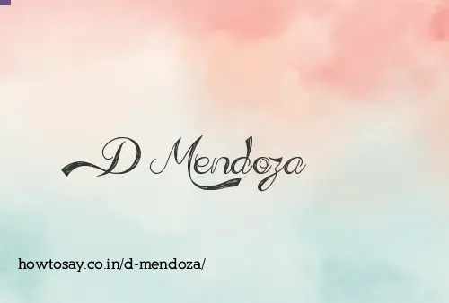 D Mendoza