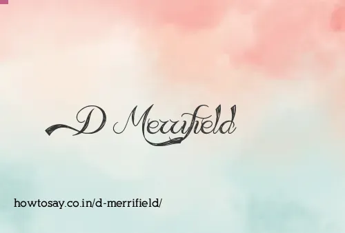 D Merrifield