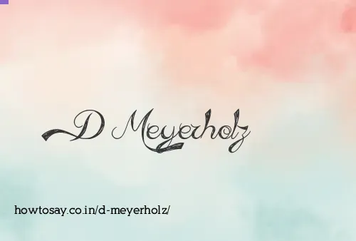 D Meyerholz