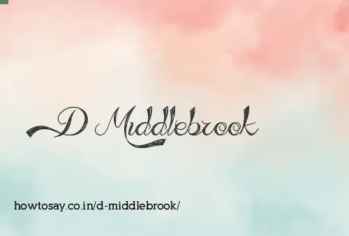 D Middlebrook