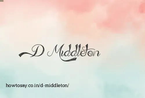 D Middleton