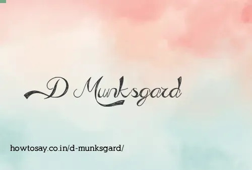 D Munksgard