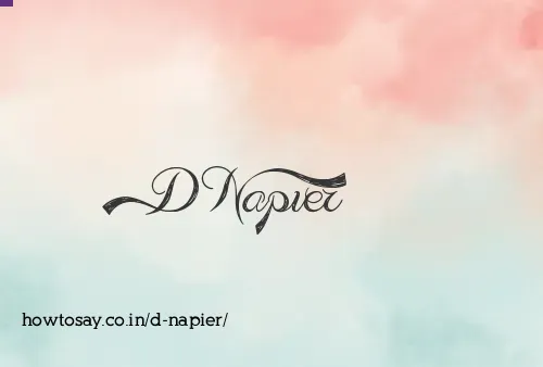 D Napier