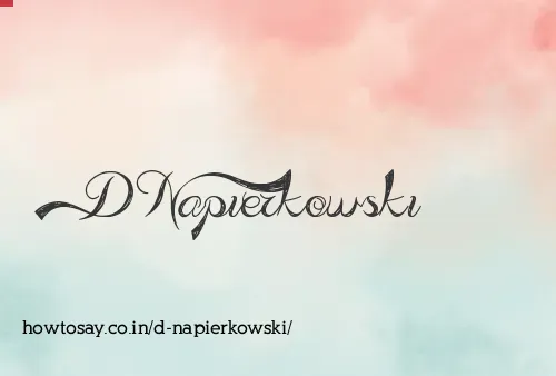 D Napierkowski