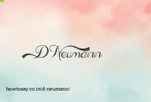 D Neumann