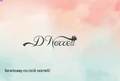 D Norrell