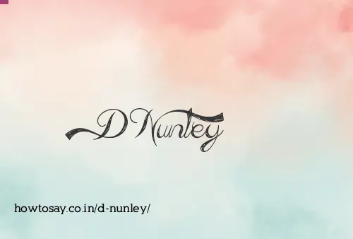 D Nunley
