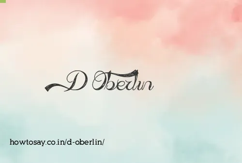 D Oberlin