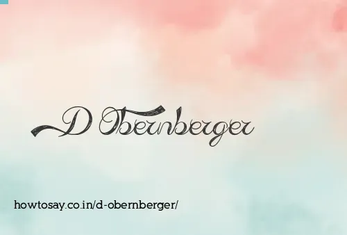 D Obernberger