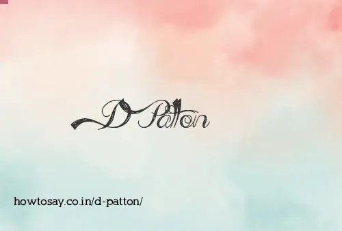 D Patton