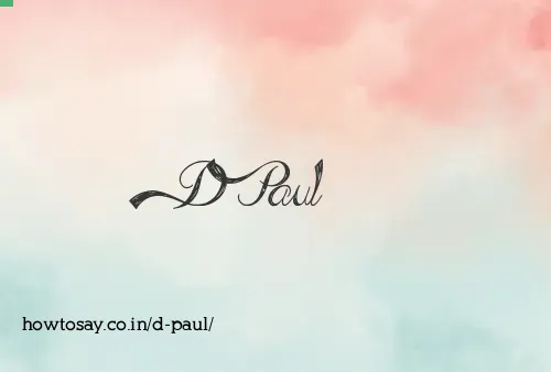 D Paul