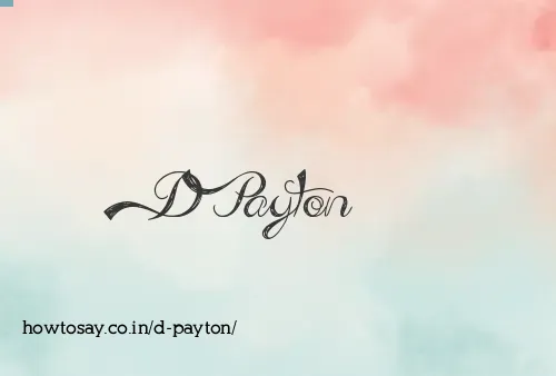 D Payton