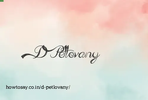D Petlovany