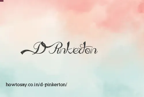 D Pinkerton